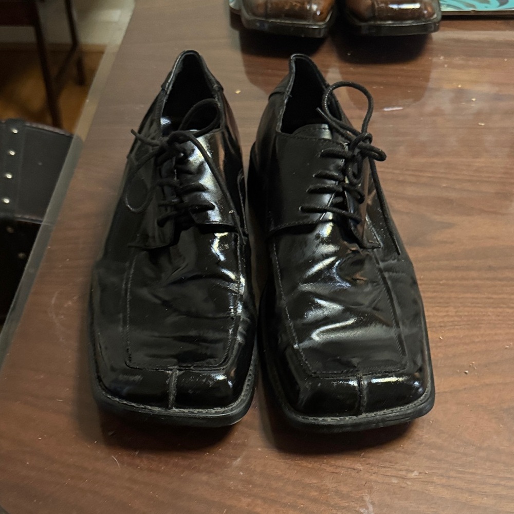 Steve Madden Black Leather Dress Shoes